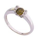 ΛΕΥΚΟΧΡΥΣΟ ΔΑΧΤΥΛΙΔΙ ΜΕ ΖΙΡΓΚΟΝ