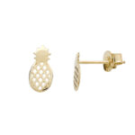 χρυσά σκουλαρίκια ανανάς