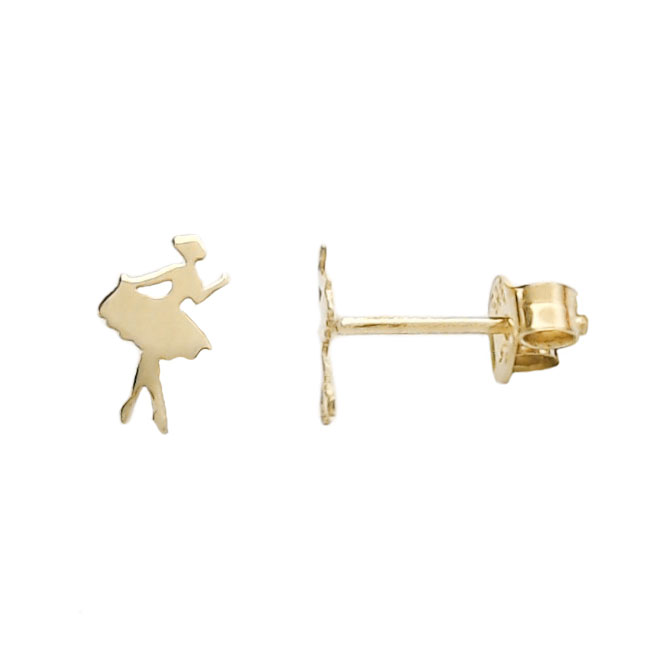 χρυσά σκουλαρίκια μπαλαρίνα χρυσά σκουλαρίκια μπαλαρίνα