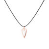very gavello nina heart white essenza K9 handmade jewellery Very gavello nina heart white K9