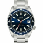 ανδρικό ρολόι e dom roloi diver s me metalliko mprasele ld 1490 6