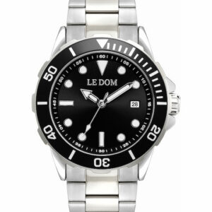 ανδρικό ρολόι le dom nautilus ld 1052 3 black silver