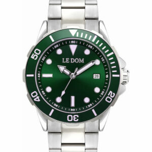 ανδρικό ρολόι le dom nautilus ld 1052 4 green silver