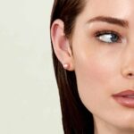 Μαργαριταρένια σκουλαρίκια Akoya σομόν Κ14 7,5x8mm(1)