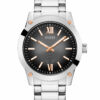 Ανδρικό ρολόι διαμέτρου 44mm με μηχανισμό QUARTZ ακριβείας. Έχει μαύρο καντράν και ροζ επίχρυσους δείκτες. GUESS GW0574G1 Ανδρικό Ρολόι Quartz Ακριβείας