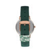 Γυναικείο ρολόι Lee Cooper διαμέτρου 35mm με μηχανισμό Quartz. Έχει κάσα και καντράν σε χρώμα ροζ χρυσό. Το κρύσταλλο του είναι ορυκτό, έχει δερμάτινο λουράκι σε πράσινο χρώμα και το κούμπωμά του είναι τοκάς. LEE COOPER lc07646.417 3