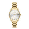 Γυναικείο ρολόι Lee Cooper διαμέτρου 34mm με μηχανισμό Quartz. Έχει κάσα σε χρώμα χρυσό και καντράν σε χρώμα ασημί. LEE COOPER lc07827.130