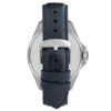 Αντρικό ρολόι Lee Cooper διαμέτρου 45mm με μηχανισμό Quartz. Έχει κάσα σε χρώμα ασημί-μπλέ και καντράν σε μπλέ χρώμα. Το κρύσταλλο του είναι ορυκτό, έχει δερμάτινο λουράκι σε μπλέ χρώμα και το κούμπωμά του είναι τοκάς. LEE COOPER lc07870.399 3
