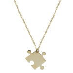 GOLD PUZZLE NECKLACE KOL358