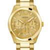 Ανδρικό ρολόι διαμέτρου 42mm με μηχανισμό QUARTZ Multi-Function ακριβείας. Έχει χρύσο καντράν με χρύσους  δείκτες και λεπτομέρειες. GW0707G3
