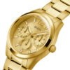 Ανδρικό ρολόι διαμέτρου 42mm με μηχανισμό QUARTZ Multi-Function ακριβείας. Έχει χρύσο καντράν με χρύσους  δείκτες και λεπτομέρειες. GW0707G3 2