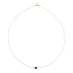 PEARL NECKLACE WITH SAPPHIRE KOLM19