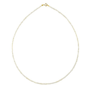 Necklace white pearls gold K14