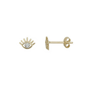 GOLD EYE-EARRINGS SK3106