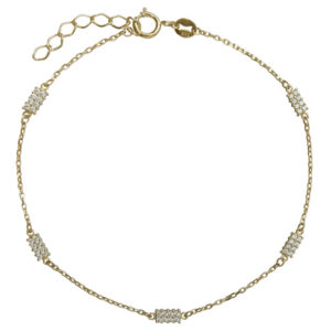 GOLD BRACELET WITH ZIRCON STONES BRX3127