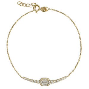 GOLD BRACELET WITH ZIRCON STONES BRX3125