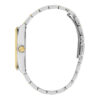 Γυναικείο ρολόι διαμέτρου 36mm με μηχανισμό QUARTZ ακριβείας. Έχει ασημένιο καντράν με επίχρυσους δείκτες και λεπτομέρειες. GUESS LUNA GW0308L6 Γυναικείο Ρολόι Quartz Ακριβείας2