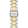 Γυναικείο ρολόι διαμέτρου 36mm με μηχανισμό QUARTZ ακριβείας. Έχει ασημένιο καντράν με επίχρυσους δείκτες και λεπτομέρειες. GUESS LUNA GW0308L6 Γυναικείο Ρολόι Quartz Ακριβείας3