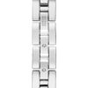 Γυναικείο ρολόι διαμέτρου 22mm με μηχανισμό QUARTZ ακριβείας. Έχει ασημένιο καντράν και ασημένιους δείκτες. Η κάσα του είναι από ανοξείδωτο ατσάλι διακοσμημένη με κρύσταλλα και κρύσταλλο από ορυκτό κρύσταλλο ειδικής σκλήρυνσης. GUESS GIA GW0683L1 SILVER GYNAIKEIO 2