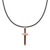 very gavello daga pendant black and white essenza K9 handmade jewellery Very gavello daga pendant K9 black white