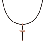 Very gavello daga pendant K9 black white