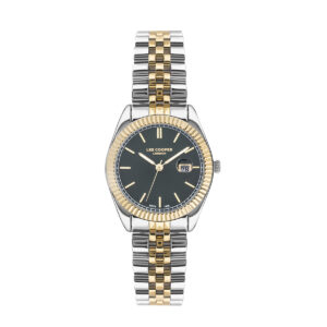 Gunaikeio roloi lee cooper dixrwmo silver gold lc07326.250