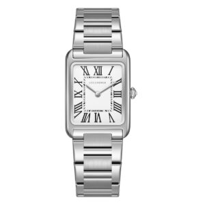 Gunaikeio roloi lee cooper tetragwno silver lc08083.330