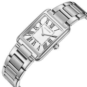 Gunaikeio roloi lee cooper tetragwno silver lc08083.330 1