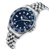 Andriko roloi Lee Cooper me silver bracele kai kadran se skouro prasino xrwma sta 42mm Andriko roloi Lee Cooper silver blue lc08142.390 1