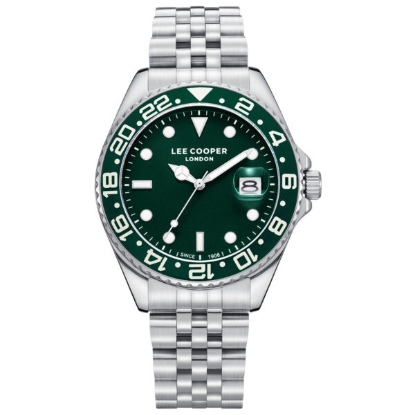 Andriko roloi Lee Cooper silver green lc08142.370