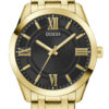 Andriko roloi guess Elliot Gw0893g4 me xruso bracele kai mauro kadran sta 44mm. GUESS ELLIOT GW0893G4 Ανδρικό Ρολόι Quartz Ακριβείας