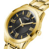 Andriko roloi guess Elliot Gw0893g4 me xruso bracele kai mauro kadran sta 44mm. GUESS ELLIOT GW0893G4 Ανδρικό Ρολόι Quartz Ακριβείας4