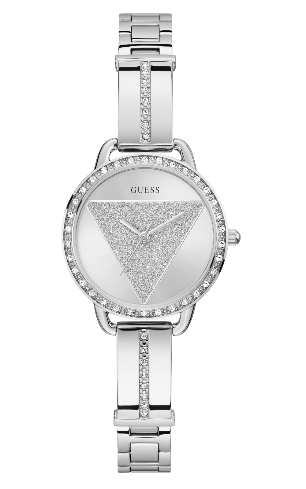 Gunaikeio roloi guess tri bellini gw0914l1 me asimi bracele kai leukes petres. GUESS TRI BELLINI GW0914L1 Γυναικείο Ρολόι Quartz Ακριβείας