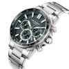 Andriko analogiko roloi Lee Cooper Multifunction me ashmi bracele kai mauro kadran sta 42mm. Andriko roloi Lee Cooper Super Metal silver lc08240.370(2)