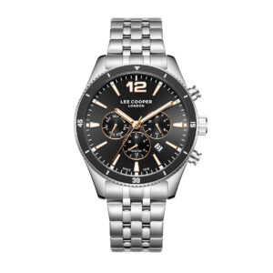 Antriko roloi Lee Cooper silver black lc07641.360