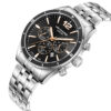 Andriko analogiko roloi Lee Cooper me silver bracelet kai black kadran sta 44mm. Antriko roloi Lee Cooper silver black lc07641.360(1)