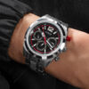 Αντρικό ρολόι GUESS RESISTANCE GW0714G1 διαμέτρου 44mm, με μηχανισμό QUARTZ Multi-Function ακριβείας, μαύρο καντράν, κάσα και μπρασελέ από ανοξείδωτο ατσάλι. GUESS RESISTANCE GW0714G1 Ανδρικό Ρολόι Quartz Multi Function8