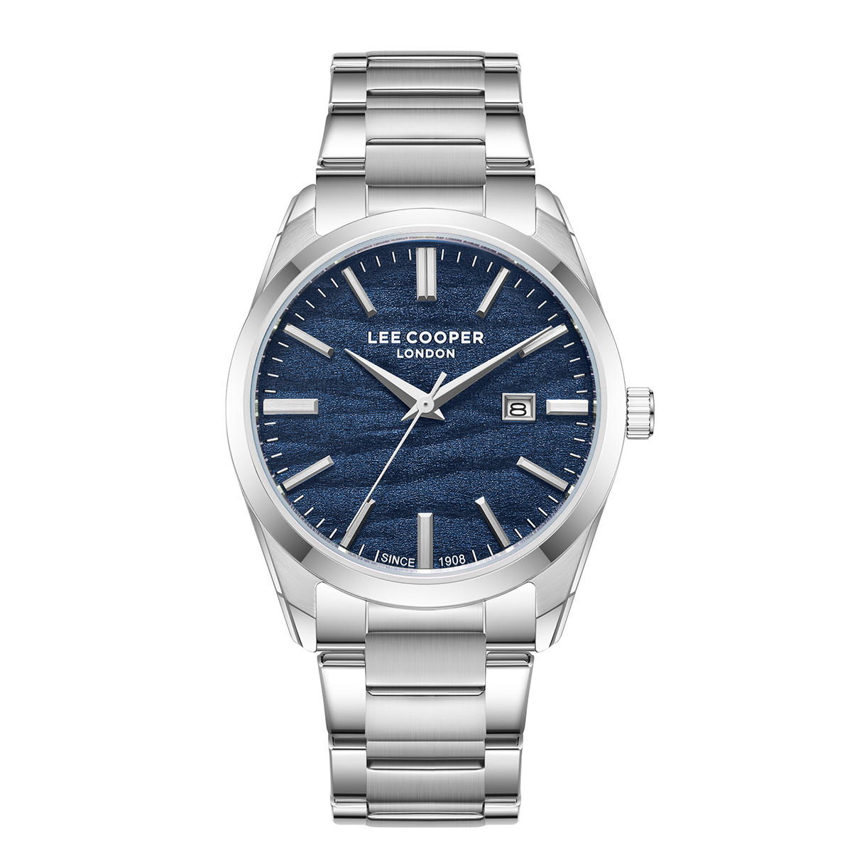 Antriko roloi lee cooper me brasele se ashmi xrwma kai kadran se mple sta 41mm. Andriko roloi lee cooper blue silver lc08231.390