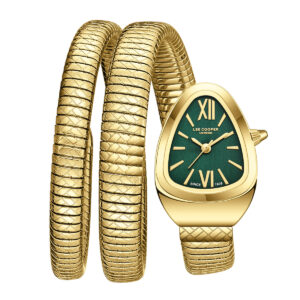 Gunaikeio roloi braxioli snake gold green lc08173.320